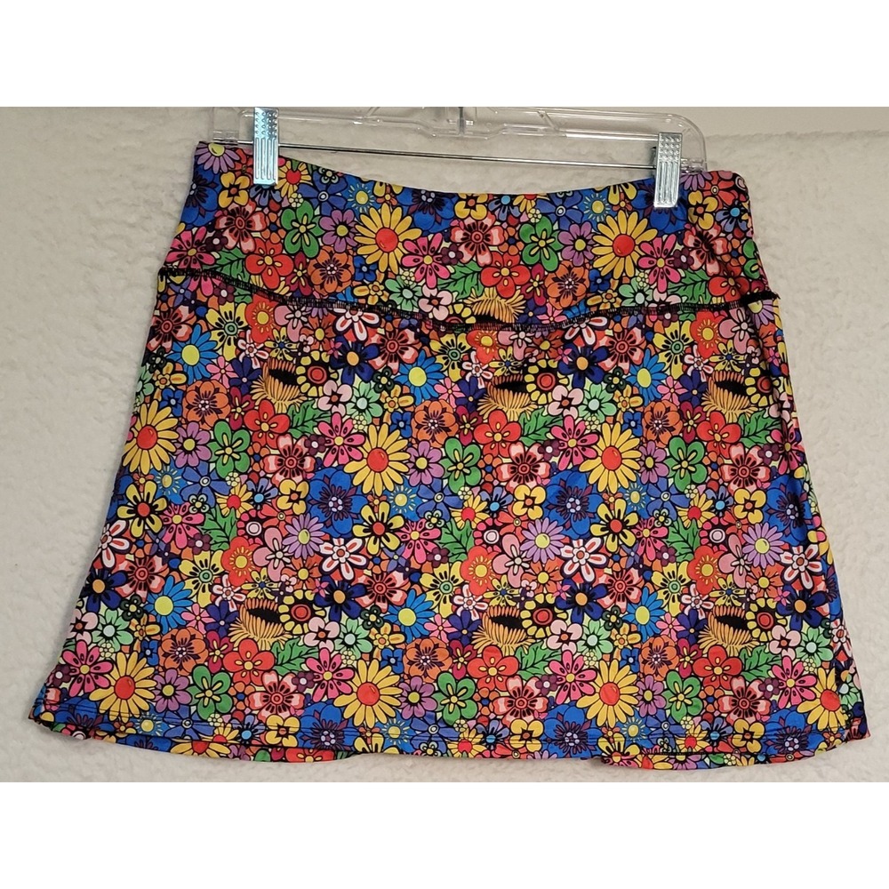 Fulbelle Floral Mini Skort/Skirt Athletic Size L Retro Y2K Womens 1462